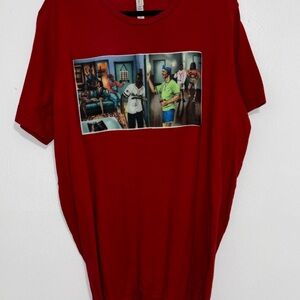 Bella Canvas Red Graphic Short Sleeve Tee